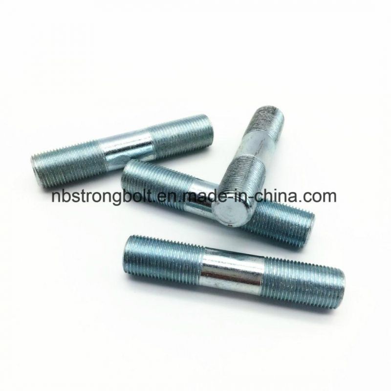 Double Thread Bolt Screw with Zinc Plated