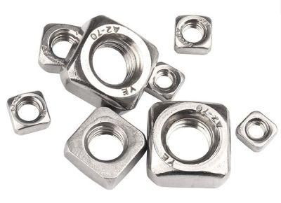 304 Stainless Steel Square Nut Locking Thin Screw Cap M10-M12
