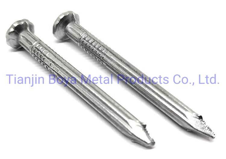 Hardened Galvanized Steel Grooved Concrete Coil Nails
