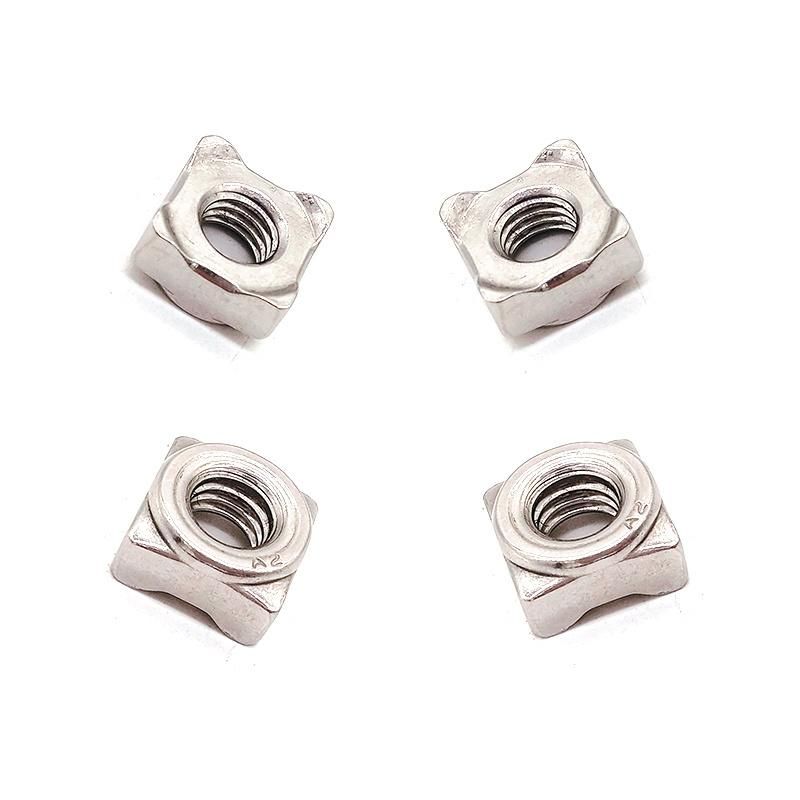 DIN928 Quadrangle Welding Nuts Carbon Steel Furniture Nuts
