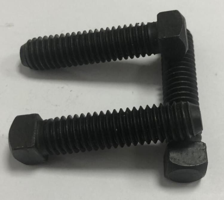 Square Cup Point Head Set Screws Black Zinc Plated