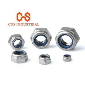 Stainless Steel 304 Prevailing Torque Type Hexagon Nuts (With Non-Metallic Insert)