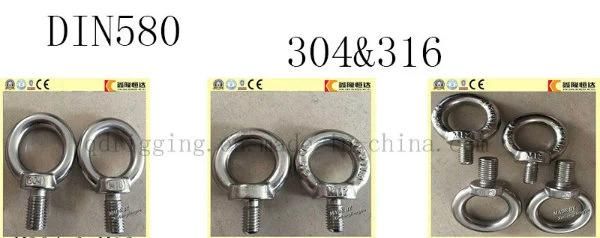 High Quality Anchor Eye Bolt Forged Thimble Lifting Eye Bolts