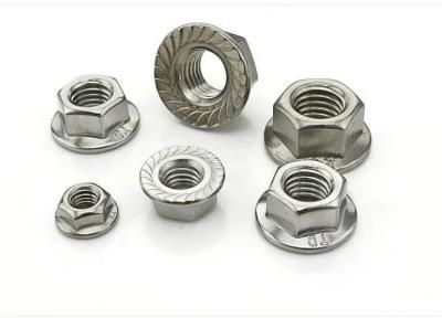 Titanium Nuts Titanium DIN6923 Hexagon Nuts with Flange