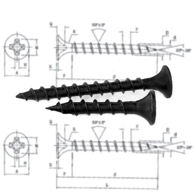 Best Quality Fine Thread Phillips Bugle Head Carbon Steel Drywall Screw