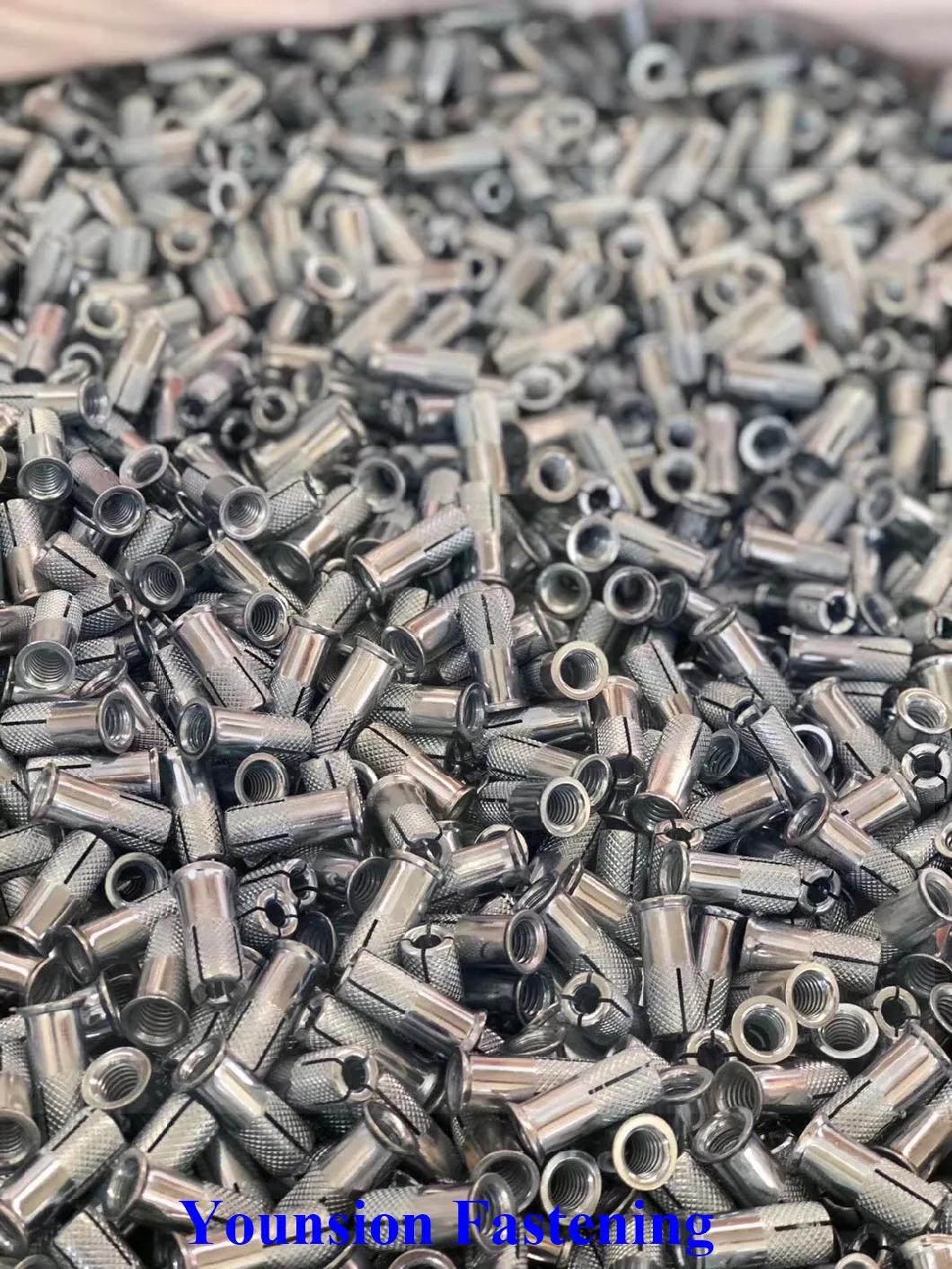 Eta CE Approval Carbon Steel and Stainless Steel Drop-in Anchor GB/Bsw/ANSI in Zp Dac HDG with Wedge Anchor and Thread Rod