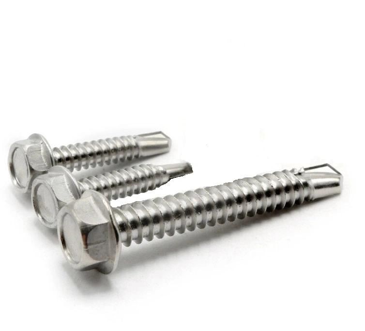 DIN7504 Hex Washer Head Self Drilling Screws, Hex Head Self Drilling Screws