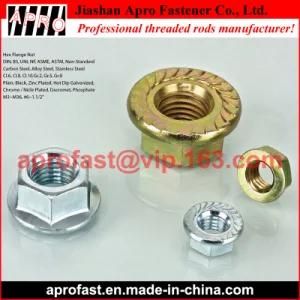 DIN 6923 Hex Flange Nut Zinc Plated Fastener