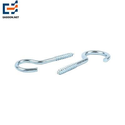 Zinc Plated Eye Hook Bolt Self Tapping Copper Plated Hook Eyebolt Screws Steel Zinc Galvanized Eye Hook Screw and Eye Bolt