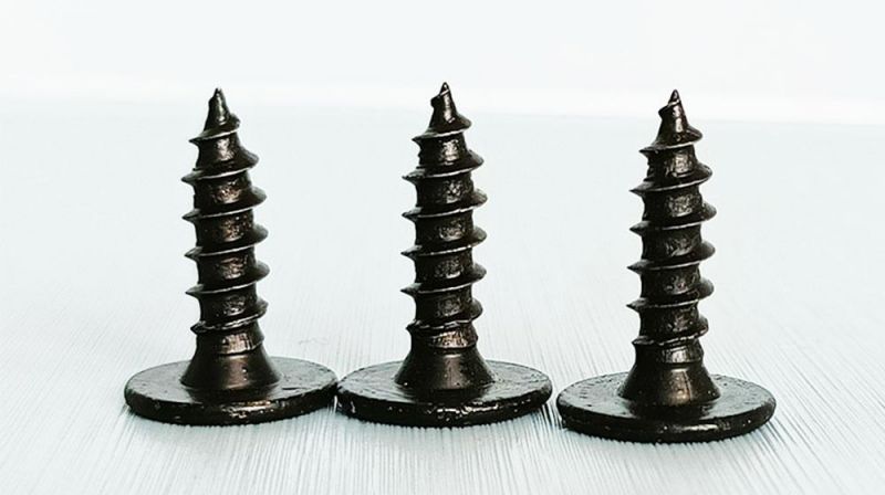 Pancake Head Black Phosphating Phillips Drive Wood Furniture Screw/Tornillos Made in China