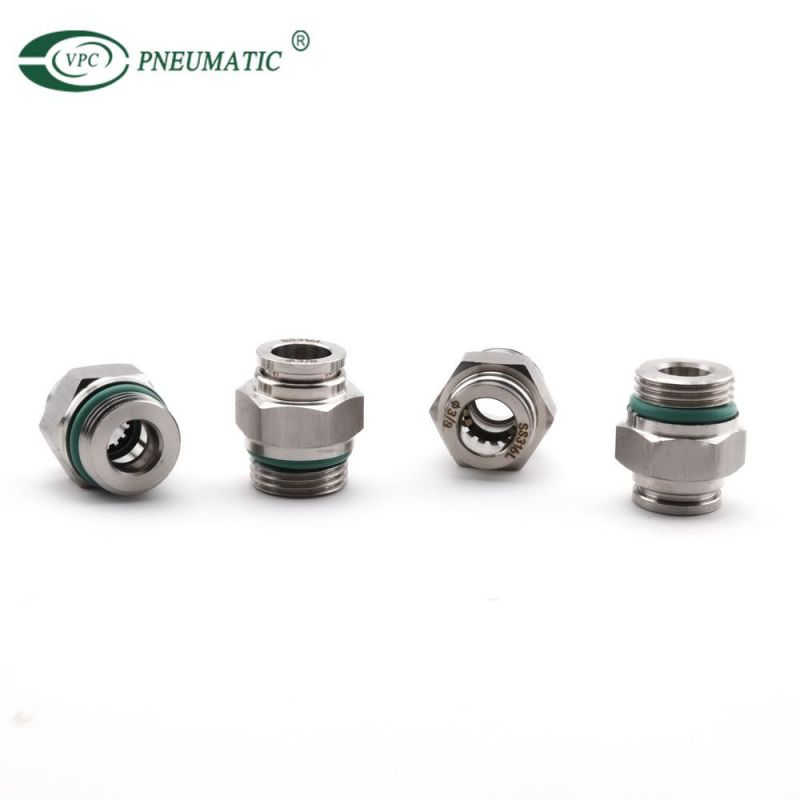 Nickel-Plated Fittings Nickel-Plated Connectors Pneumatic One Touch in Fitting