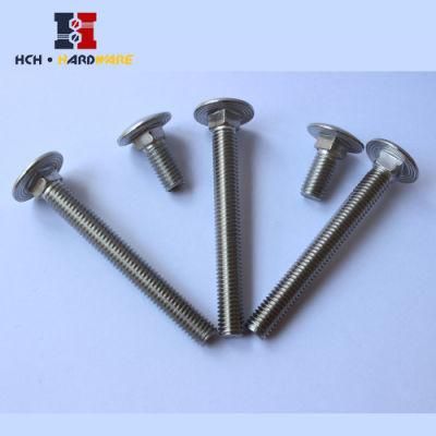 Carbon Steel Grade 4.8 Galvanized DIN 603 Carriage Bolts Round Head Square Neck Bolt