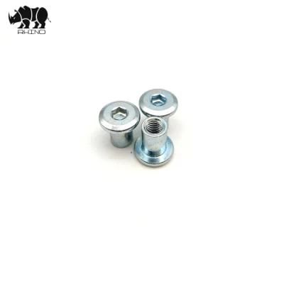 Manufacture Galvanized / HDG M6 Zinc Plated Furniture Nut with Inner Hex Drive