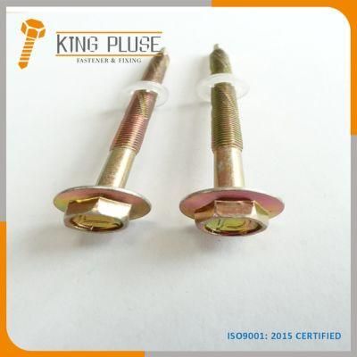 Yellow Zinc Plated Hexagon Head with Washer Self Drilling Screw