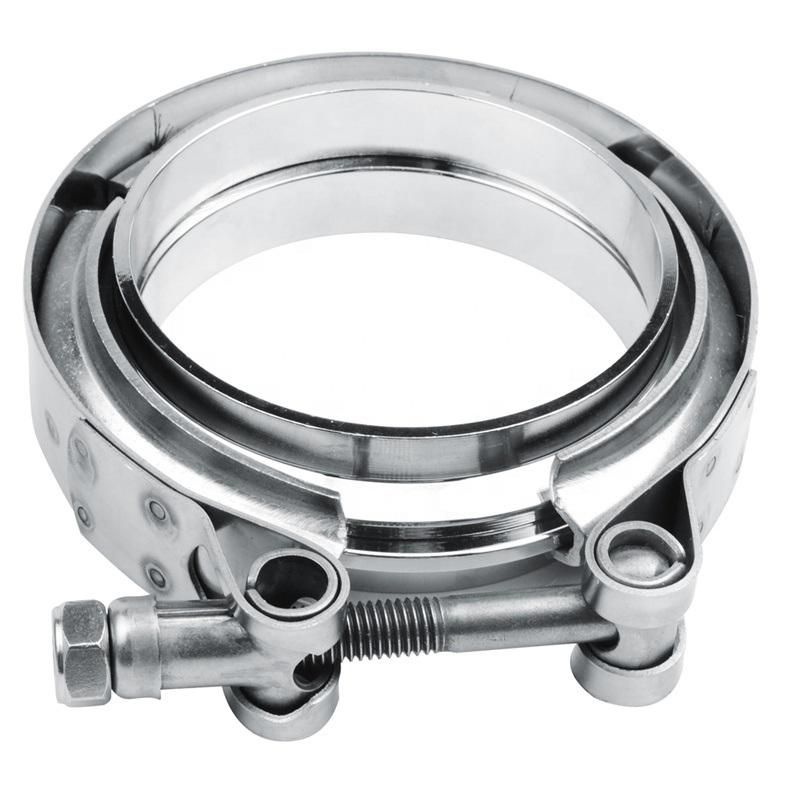 Stainless Steel 3 Inch Male Female Flange Band Clamp for Automotive Turbo Pipe Connect