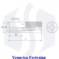 No Knurling Drop-in Anchor in White Blue Zp
