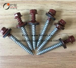 Hex Head Self Tapping Screw with Washer Color Zinc Plated 12#*1, 1 1/2, 2&prime;&prime;