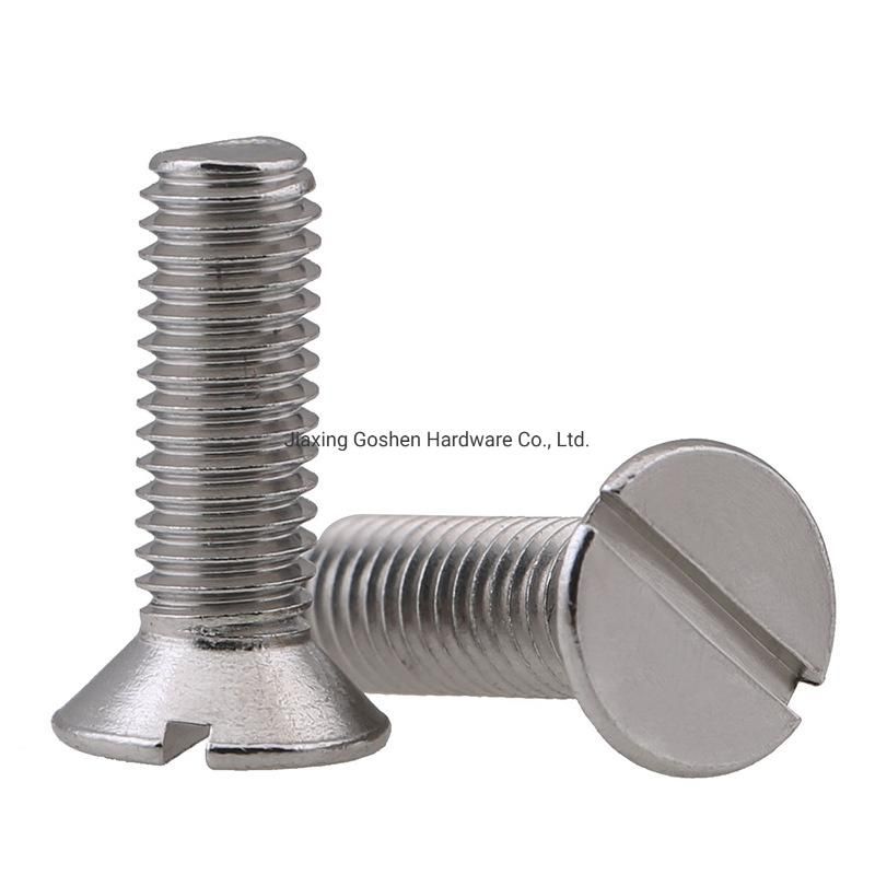 SS304/316 Slotted Countersunk Head Bolts