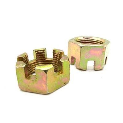 Chinese Factory Carbon Steel Material Slotted Hex Castle Nuts