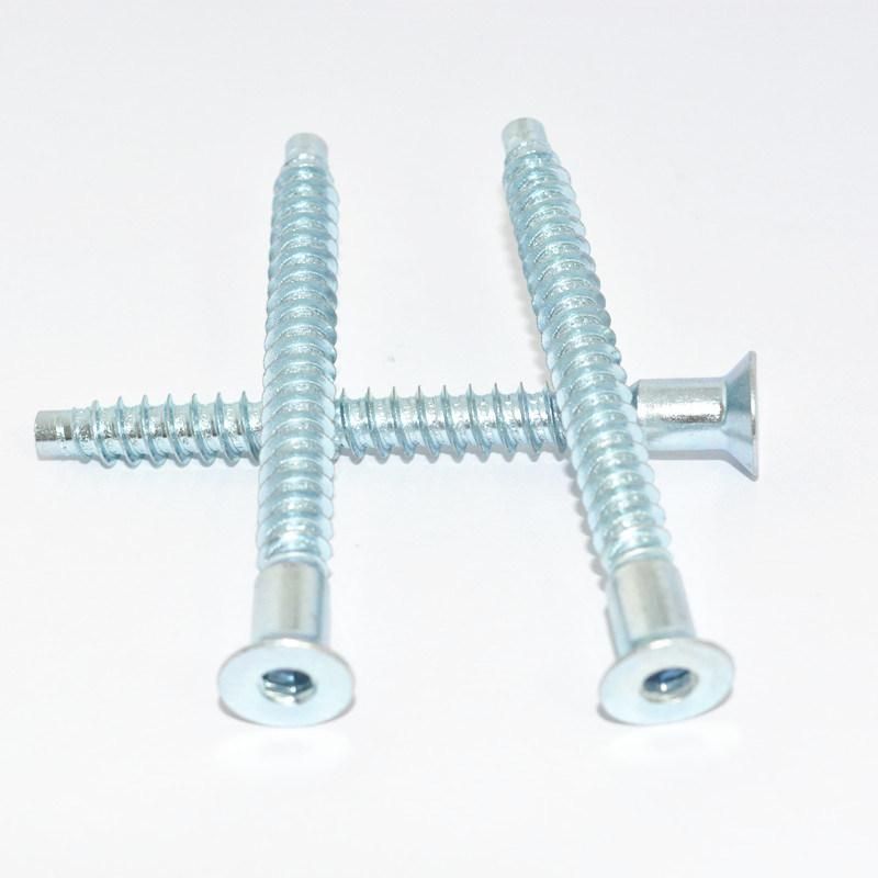 Galvanized Carbon Steel Zinc Plated Confirmat Screws