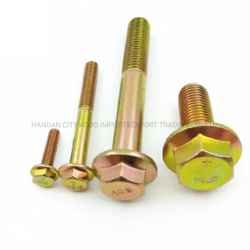 ANSI or DIN Standard Hex Flange Bolts (M6X20)