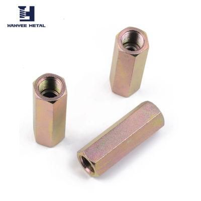 Real Factory Coupling Nut with Colored-Zinc Plate