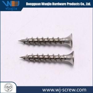 Ss Flat Tail Self -Drilling Passivation Surface Treatment Countertsunk Cross Screw