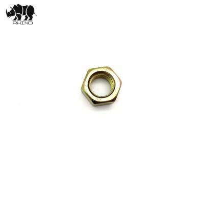 New Premium Bolts Nuts Hardware Products Brass Hex Nut Yellow Zinc Plated Hex Nuts DIN934