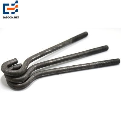 Thread Rod DIN529 Masonry Bolts J Type Concrete Anchor Bolts Zinc Plated Foundation L Bolt Toggle Bolt Carbon Steel Anchor T Bolt Made in China