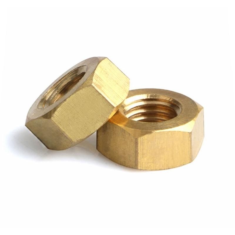 High Quality Brass Coupling Hexagonal Nuts DIN6334 From M6 to M20