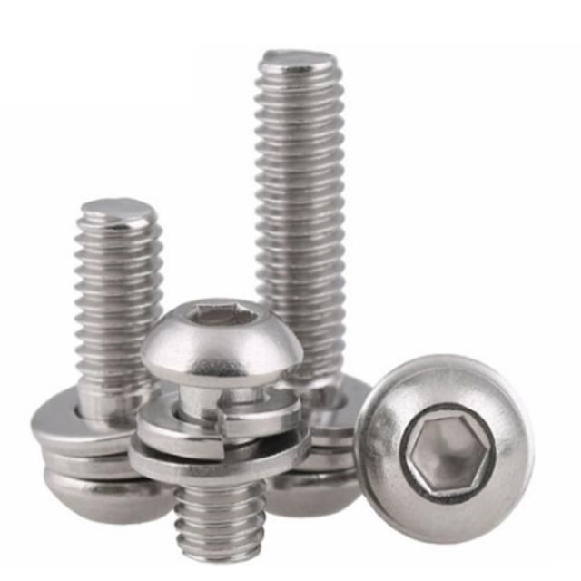 Round Head Corss Phillips Pan Head Combination Screw Self Taping Combination Bolt