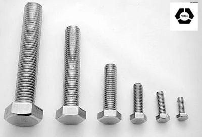 DIN933 Hex Head Plated Bolts with Stainless Steel