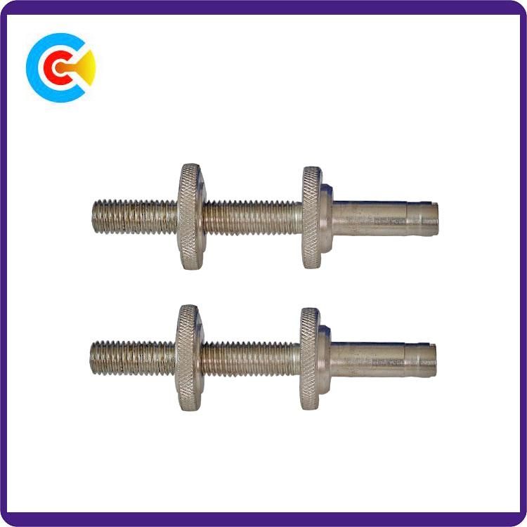 Carbon Steel 4.8/8.8/10.9 Galvanized Non-Standard Knurled Screw Nut for Building/Bridge/Railway/Machine