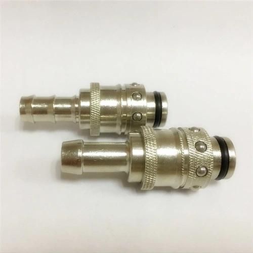 Staubli Brass Hydraulic Hose Fitting with Yellow Ring