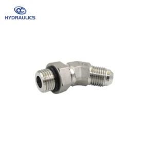 Male Jic to O-Ring Fitting/45 Degree Elbow Hydraulic Adapter/Stainless Steel Adjustable Pipe Fittings