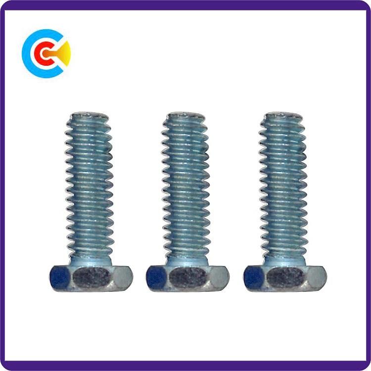 DIN/ANSI/BS/JIS Carbon-Steel/Stainless-Steel Hexagon Flange Machinery Industrial Fasteners Screws for Bridge