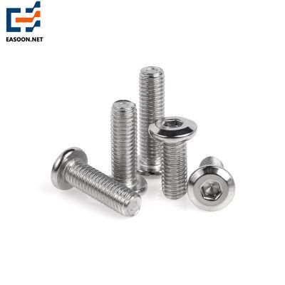 Hex Socket Bolt Bright 304 Furniture Bolt and Nut Stainless Steel Hex Cap Head Bolt Hex Socket Flat Head Furniture Connector Screw Bolts