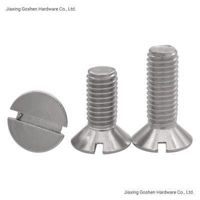 DIN963 Stainless Steel Slotted Flat Head Machine Screw