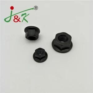 Flanged Nut, Black Oxide Finished Flange Nut