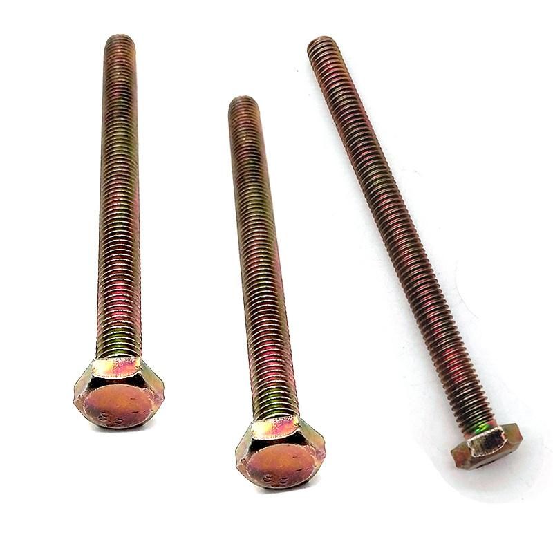 Hex Bolts Yellow Zinc Plated Full Thread Gread 307A 307b