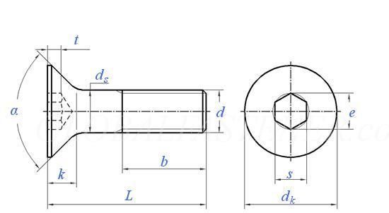 Quality Assurance Non-Standard Hex Socket Countersunk Head Screw for Precision Machinery