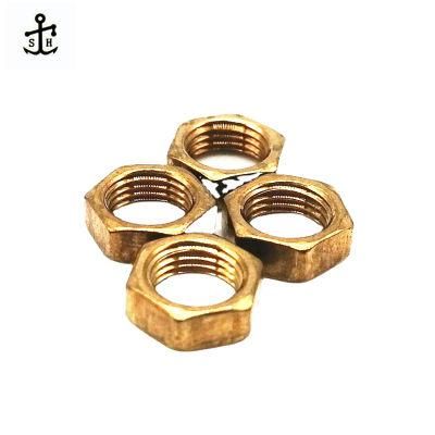 Factory Direct Brass Nuts Jam Hex DIN 936 Hexagonal Thin Lock 439 Nuts