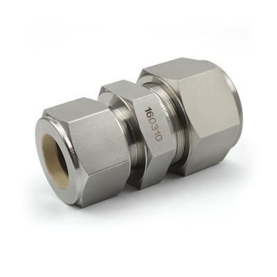 Stainless Steel Twin Ferrules Compression Tube Fittings Union