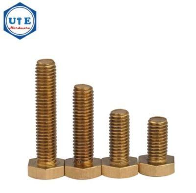 High Quality DIN 933 Brass Copper Full Thread Hex Head Bolts