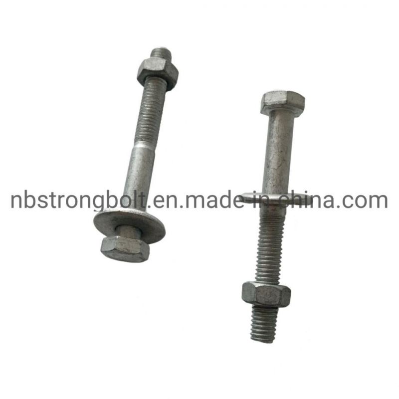Hex Bolt Assembled with Nut and Washer
