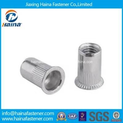 Stock Stainless Steel Reduced Countersunk Head Knurled Blind Rivet Nut