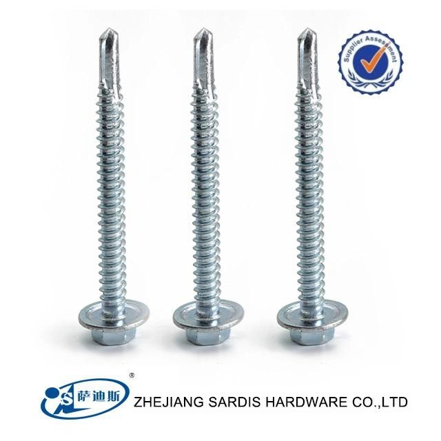 Hex Flange Head Self Drilling Screw with PVC Washer