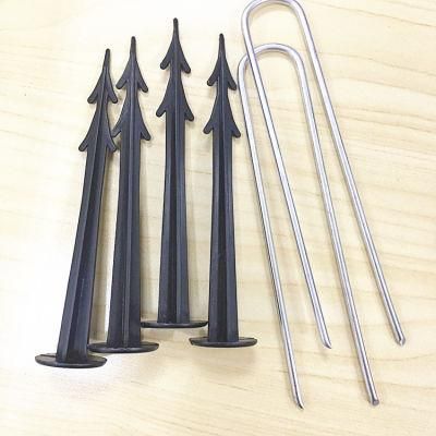 Galvanized U Shape Pins Ground Grass Cloth Steel Nail U Type Nail