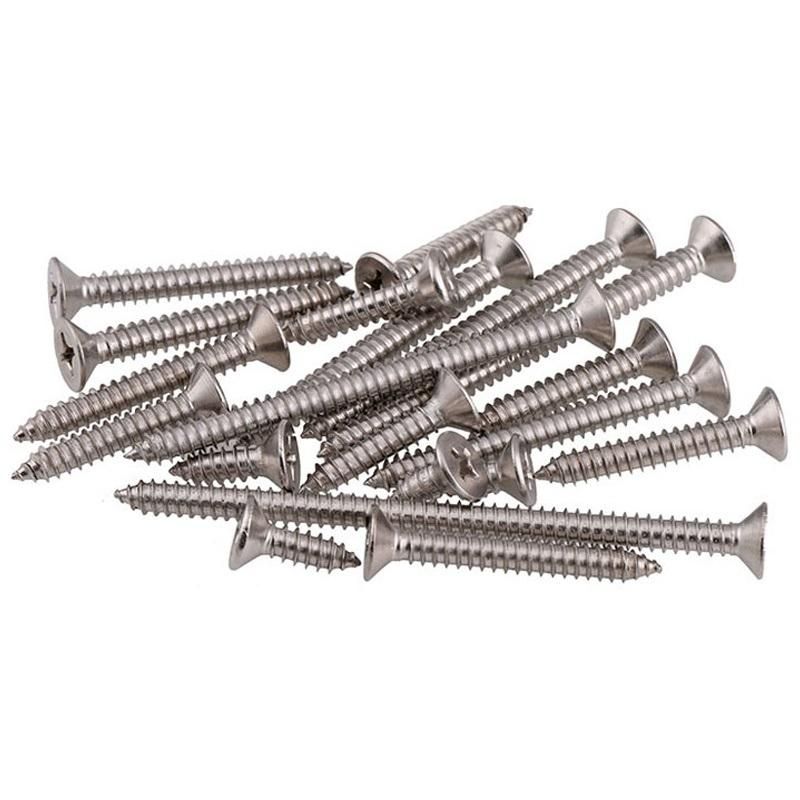 Stainless Steel M2-M6 Nickel Finish Phillips Drive Pan Head Self-Tapping Screw