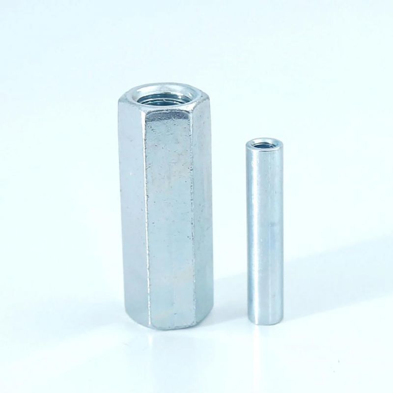 High Strength Long Round Steel Bar Coupling Nut